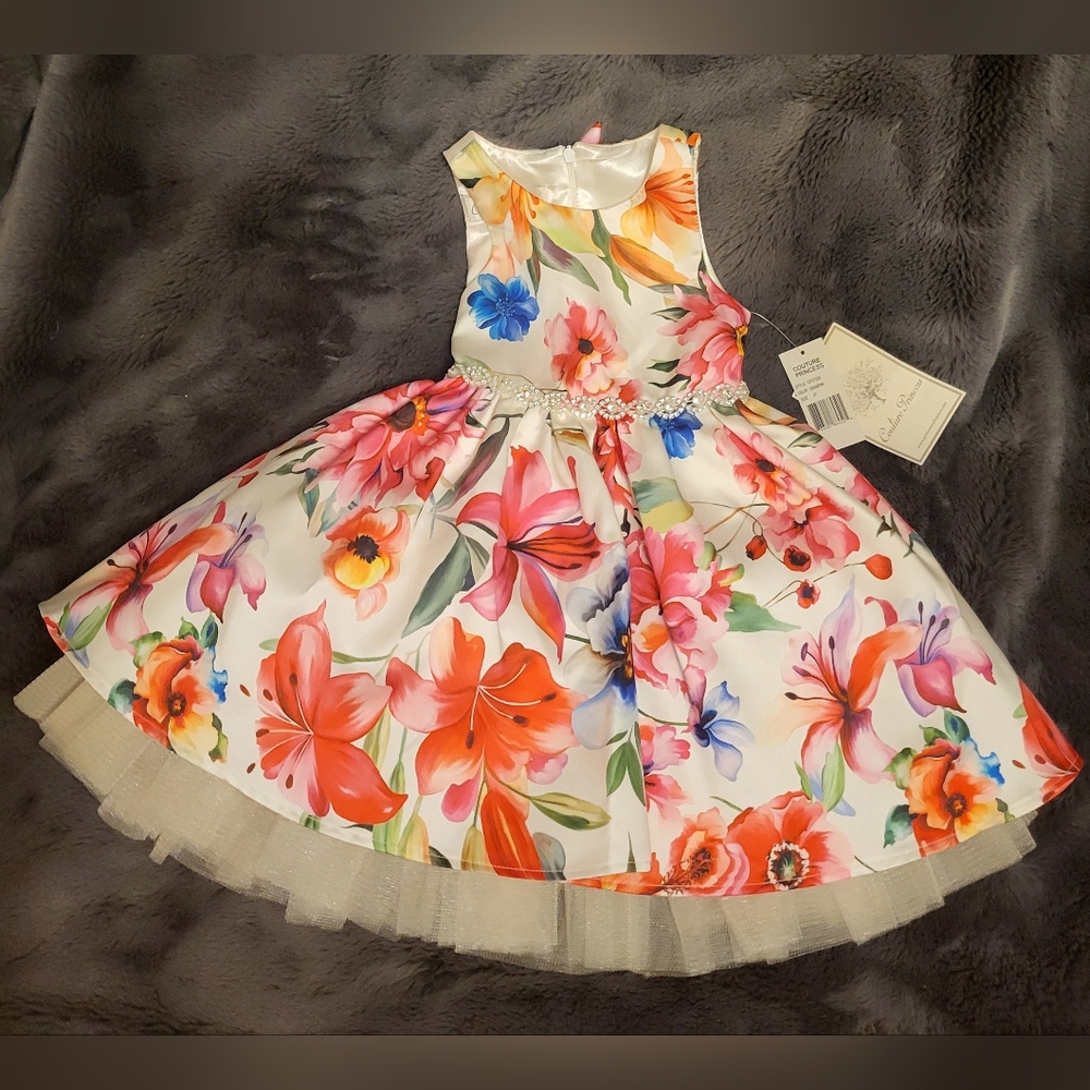 Couture Princess 4T Princess Dress Pink/cream